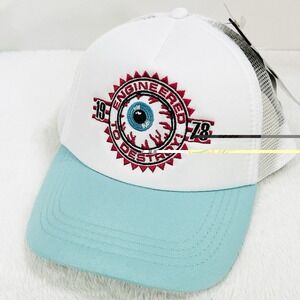 Mishka Eyeball 1978 Trucker 2-Tone Hat Cap Adjustable Snapback White Outdoors